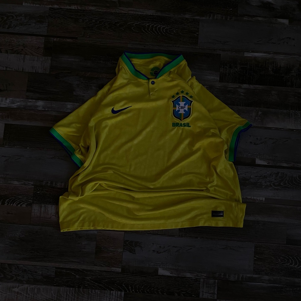 Yellow Brazil Soccer Shirt